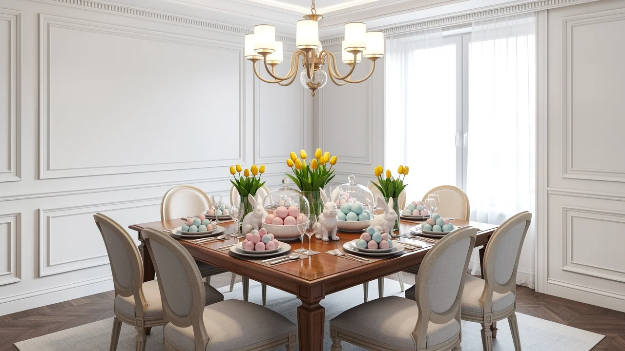 Elegance in Gilded Dining Room